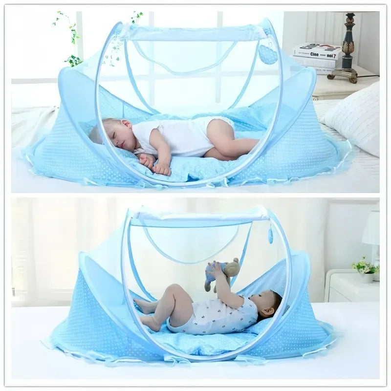 Ciel de lit bebe moustiquaire pliable