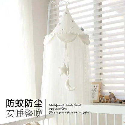 Ciel de lit bebe moustiquaire avec support