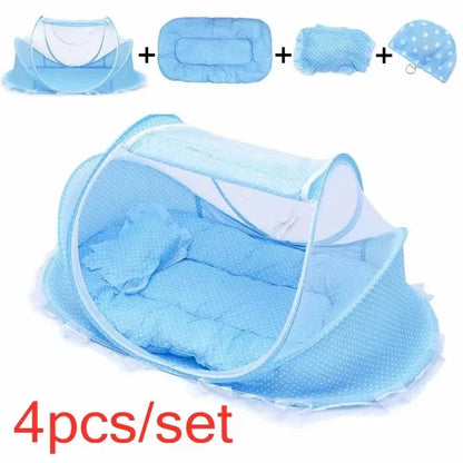 Ciel de lit bebe moustiquaire pliable