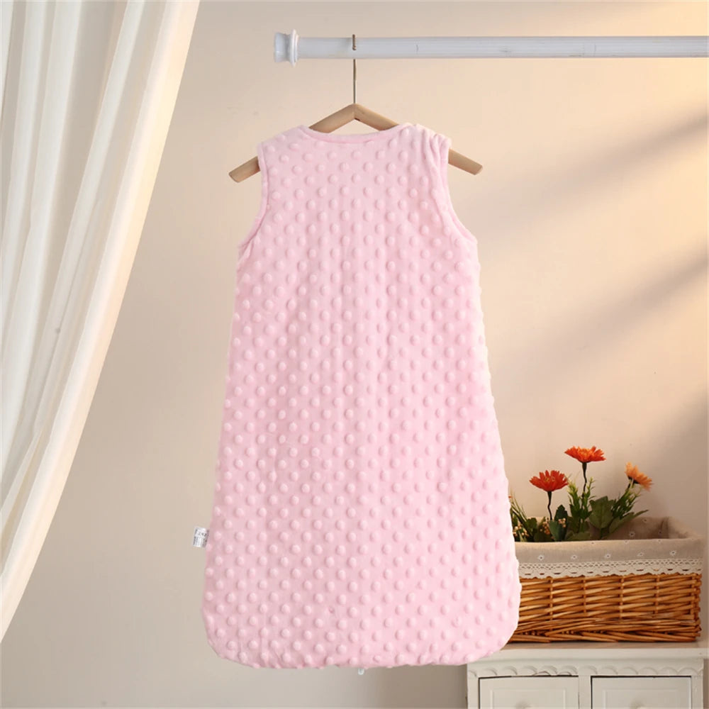 Gigoteuse hiver bébé en polaire – Gris, bleu ciel ou rose
