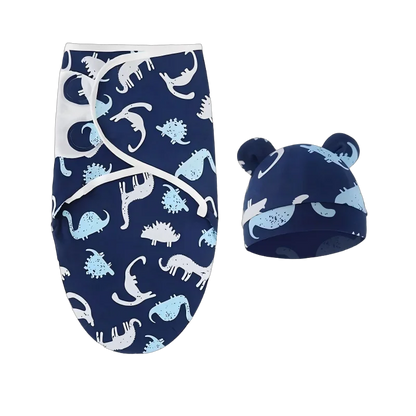 Lange d’emmaillotage bébé en coton – motifs animaux