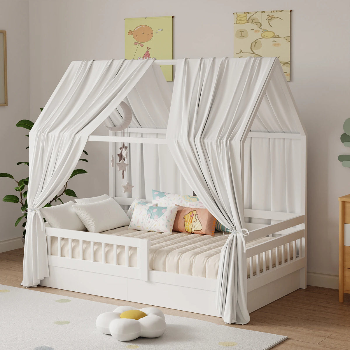 Ciel de lit bébé pour lit superposé, lot de 2