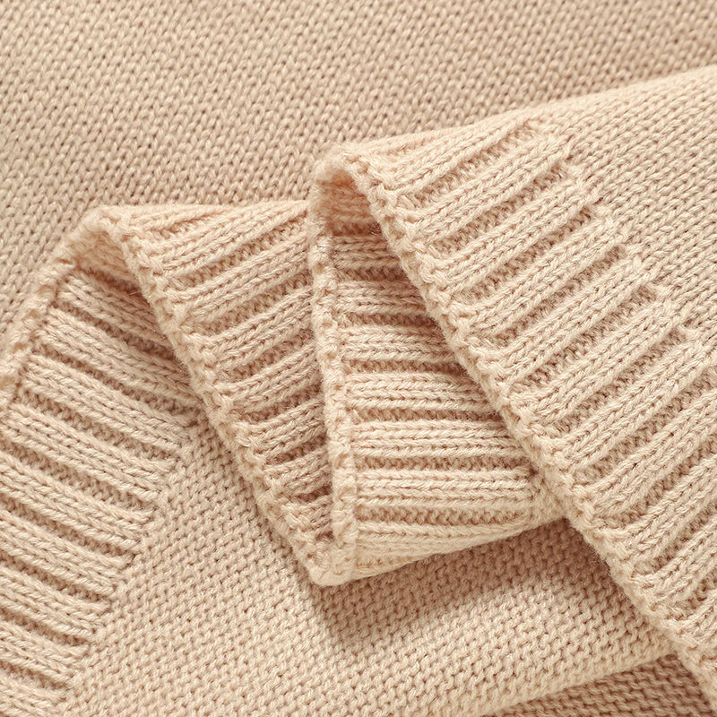 Couverture tricot pour bébé 90x70 cm - maille douce toutes saisons