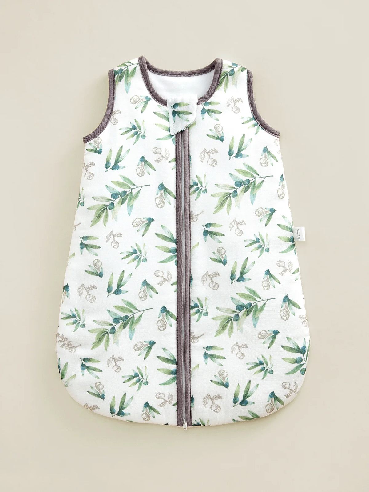 Gigoteuse bebe en fibre de bambou, motifs fruits et pois