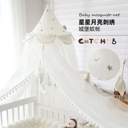 Ciel de lit bebe moustiquaire avec support
