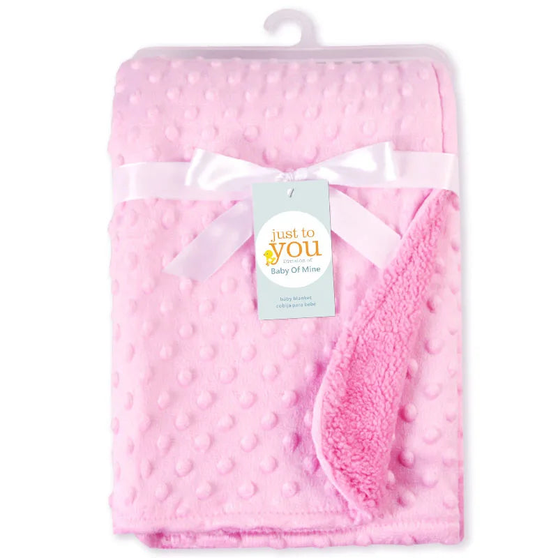 Couverture bébé polaire douce et unie
