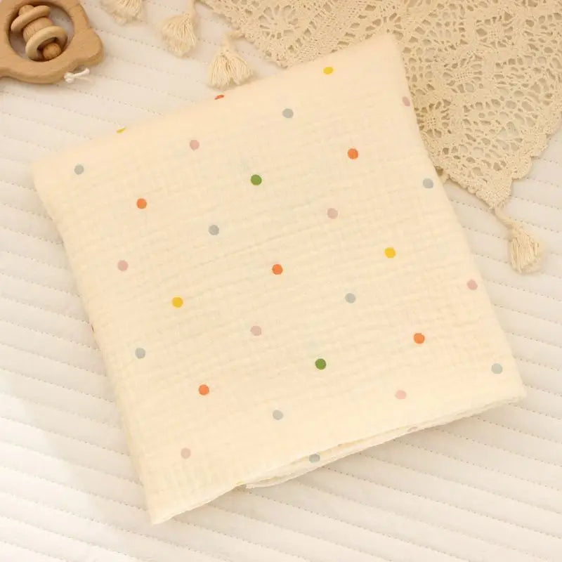 Couverture bébé en coton – Emmaillotage doux 80 × 80 cm