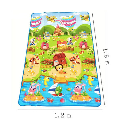 Tapis d'éveil bébé 180x120 cm – Mousse imperméable, doux et éducatif