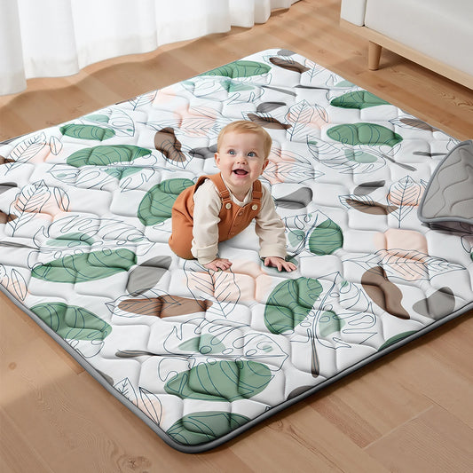 Tapis d’éveil bébé pliable, moelleux et antidérapant