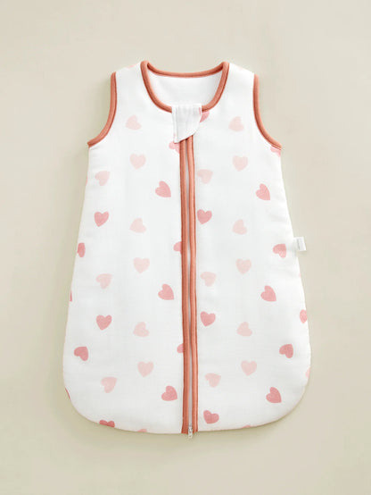 Gigoteuse bebe en coton jersey à motifs roses