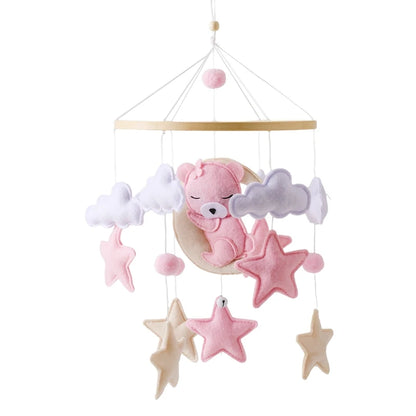 Mobile musical bébé fille – Ourson, Lapin ou Abeille rose