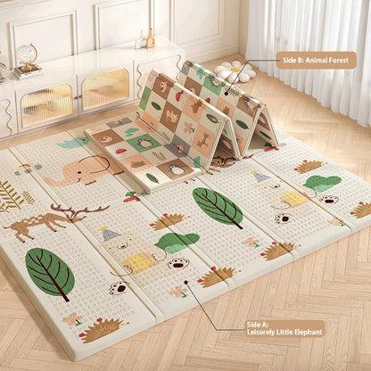 Tapis d’éveil bébé pliable double face en mousse XPE