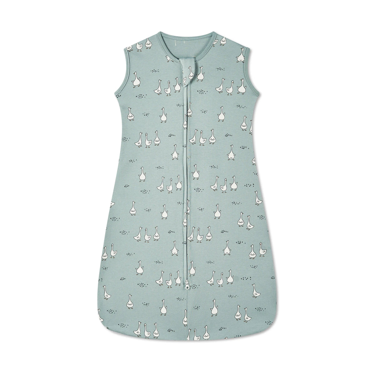 Gigoteuse bébé fille en coton sans manches, motifs cygnes ou canards