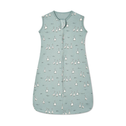 Gigoteuse bébé fille en coton sans manches, motifs cygnes ou canards
