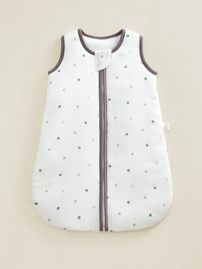Gigoteuse bebe en fibre de bambou, motifs fruits et pois