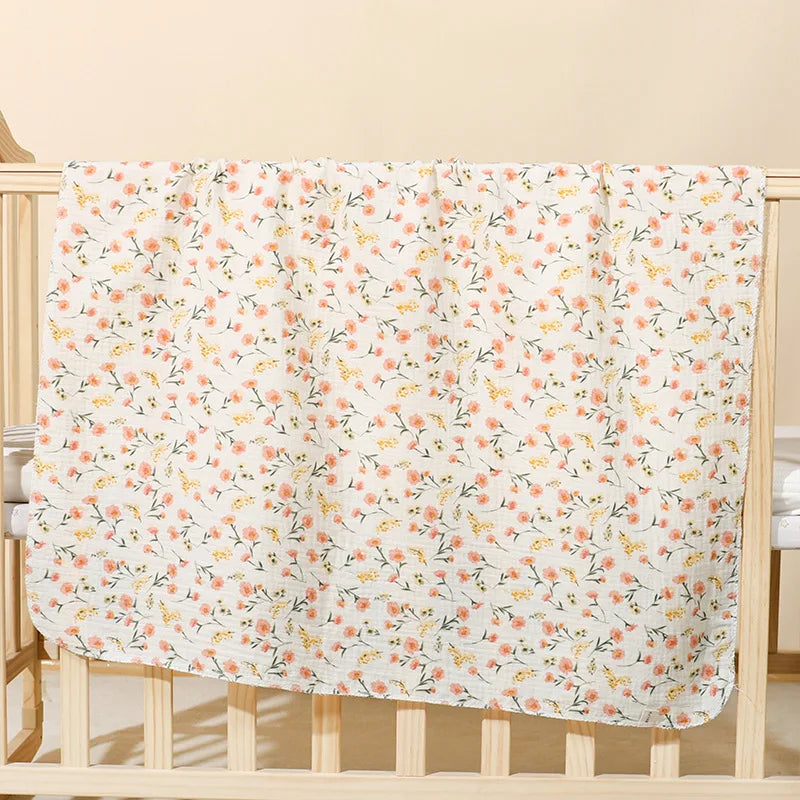 Couverture bébé en coton – Emmaillotage doux 80 × 80 cm