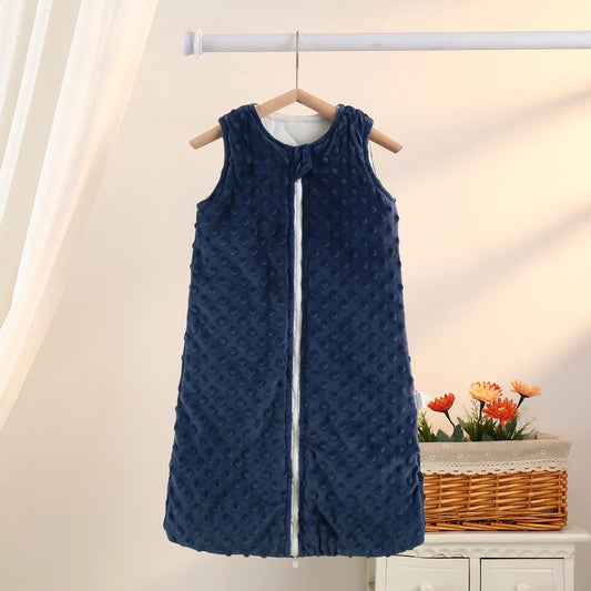 Gigoteuse hiver bébé en polaire – Blanc ou bleu marine