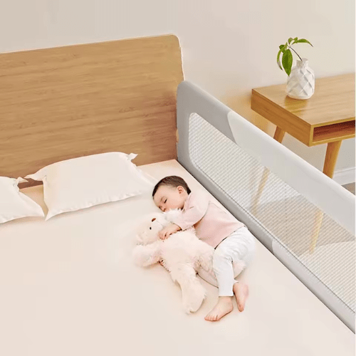 BARRIÈRE DE LIT ENFANT | Patchwork Gris - Palais des petits