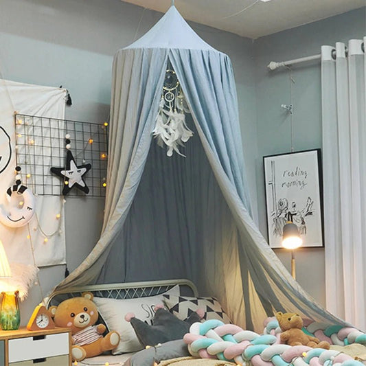 Ciel de lit pour bébé en dôme suspendu, moustiquaire et tente de jeu - Palais des petits