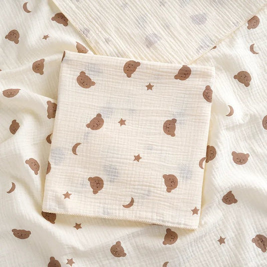 Couverture bébé en coton – Emmaillotage doux 80 × 80 cm - Palais des petits