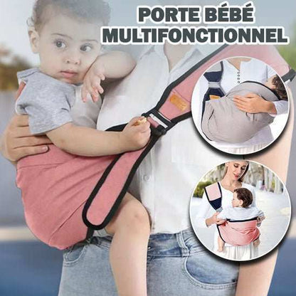 Porte bébé Ultime Confort multifonctionnel pour bébé et parents, support ergonomique, tissu doux et sangles ajustables.