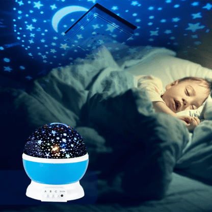PROJECTEUR VEILLEUSE | RotatingProjectorStarry™ - Palais des petits