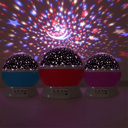 PROJECTEUR VEILLEUSE | RotatingProjectorStarry™ - Palais des petits