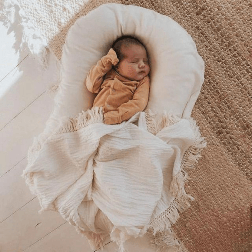 Réducteur de lit bébé| BEIGE - Palais des petits