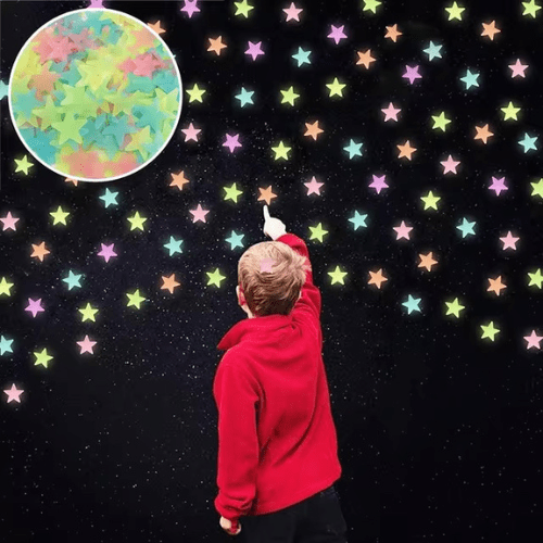 STICKERS MURAUX CHAMBRE | Étoiles Lumineuses - Palais des petits