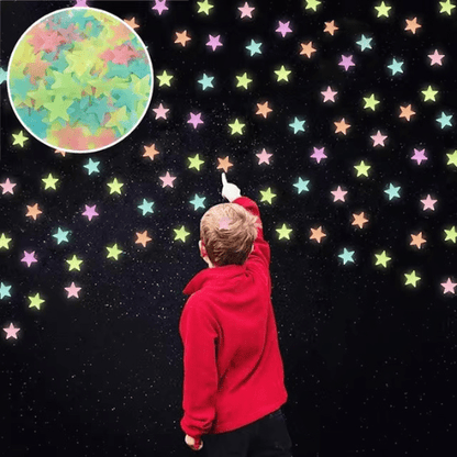 STICKERS MURAUX CHAMBRE | Étoiles Lumineuses - Palais des petits