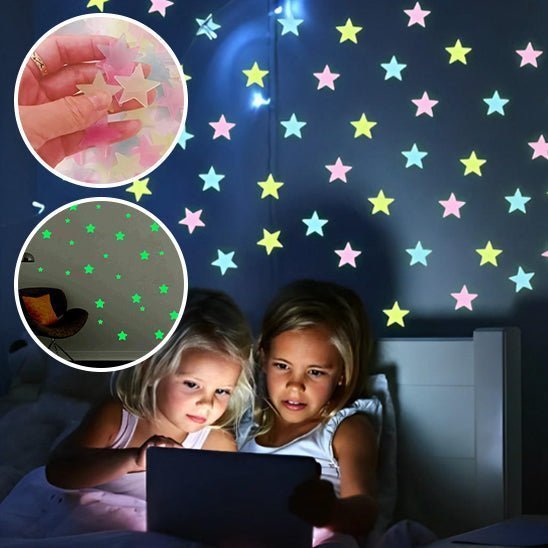 STICKERS MURAUX CHAMBRE | Étoiles Lumineuses - Palais des petits