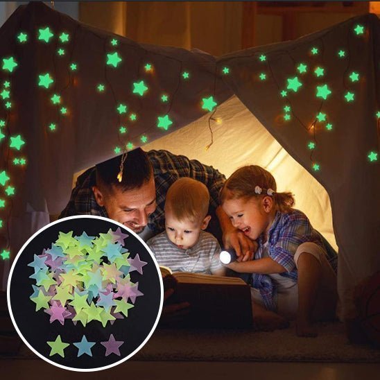 STICKERS MURAUX CHAMBRE | Étoiles Lumineuses - Palais des petits