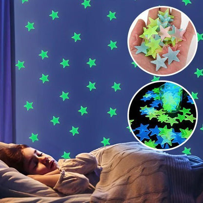 STICKERS MURAUX CHAMBRE | Étoiles Lumineuses - Palais des petits