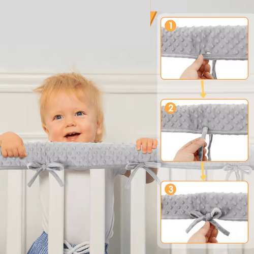 TOUR DE LIT BEBE | GRIS - Palais des petits