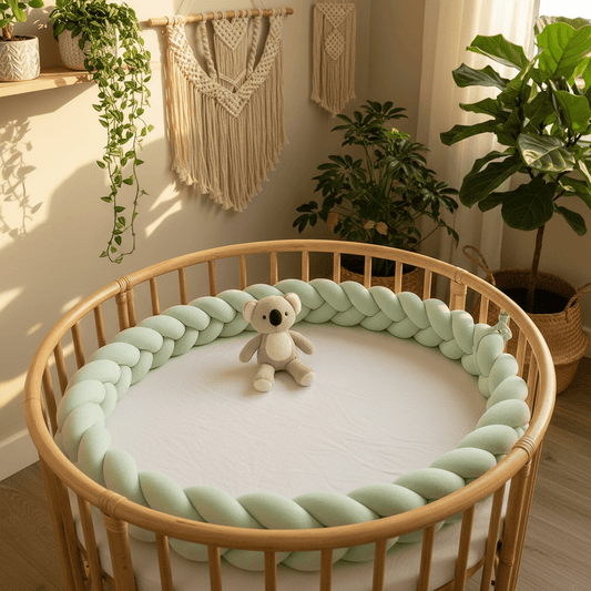 Tresse de lit bébé 3 brins | Vert - Palais des petits