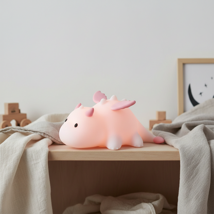 Veilleuse Douce Bebe Silicone Nailloong – Lampe LED Rechargeable USB, Lumière Douce Colorée pour Chambre Bébé
