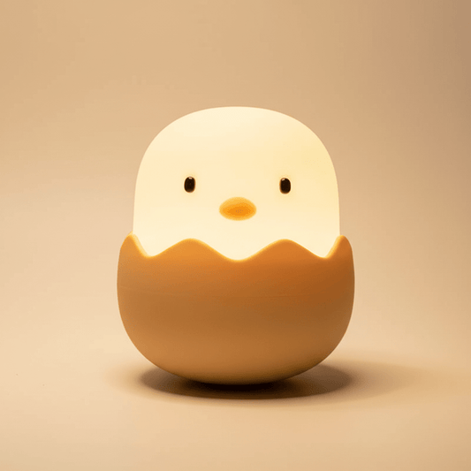 Veilleuse Bébé Lit Coquille d’Œuf en Silicone – Tactile, Minuterie & Rechargeable - Palais des petits